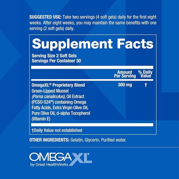 OmegaXL Joint Support Supplement