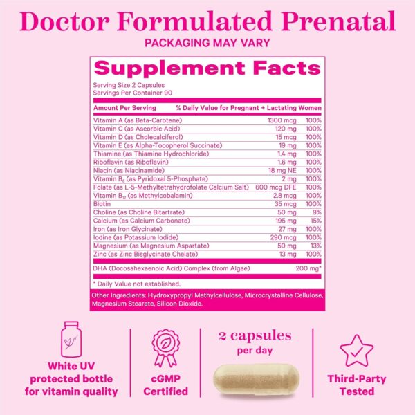 Pink Stork Total Prenatal Vitamins with DHA